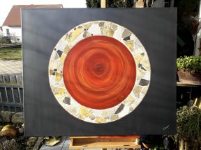 Die Umkreisung   100x120
