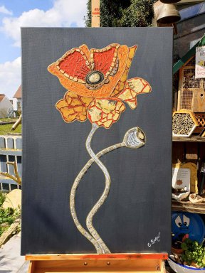 Roter Mohn 60x 90